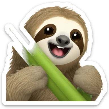 Sloth love sticker