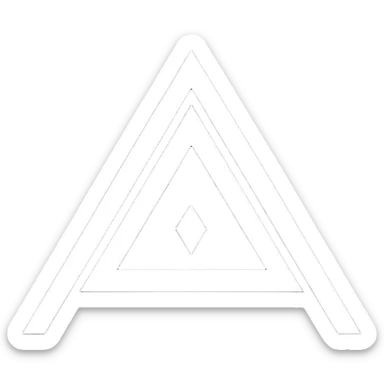 alan walker logo (inverted V and W intersepte) sticker