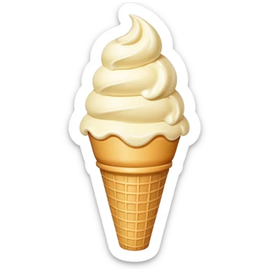 vanilla ice cream sticker
