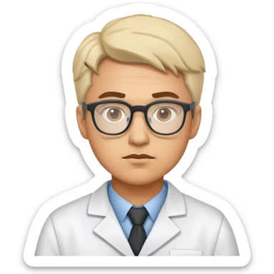 the smart eye of a scientist sticker