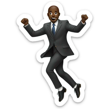 Man Dancing With suit african dance sticker