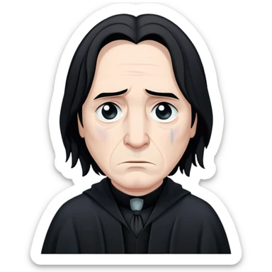 sad Severus Snape with tears sticker