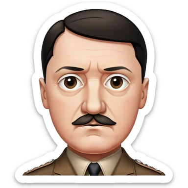 realistic Adolf hitler sticker