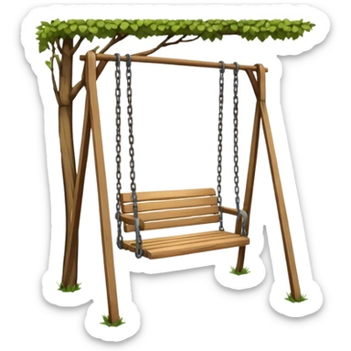 Swing in public park sticker