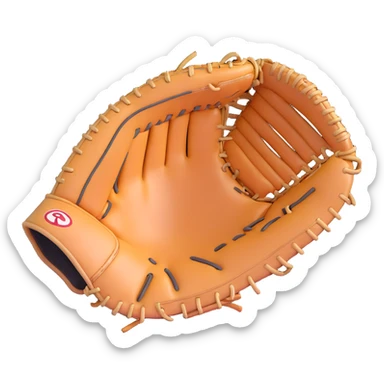 baseball catcher's glove sticker