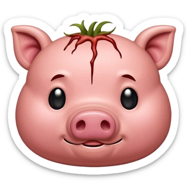 rotten pork meat sticker