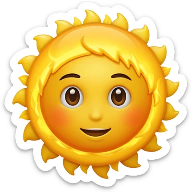 Sun in universe sticker