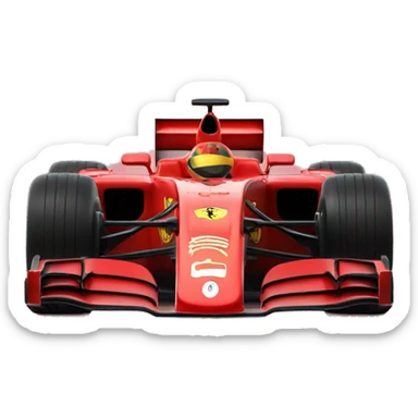 Ferrari formula one car  sticker