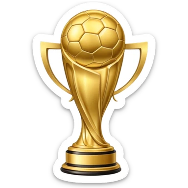 world cup trophy sticker