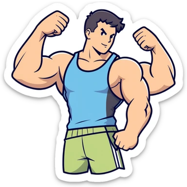 Gym bro  sticker