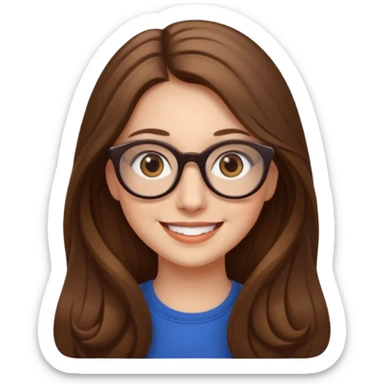 Painting women. Women smilling   Long hair,  lunette sticker