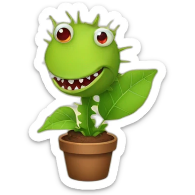 venus fly trap sticker