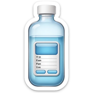 Medication iv label sticker