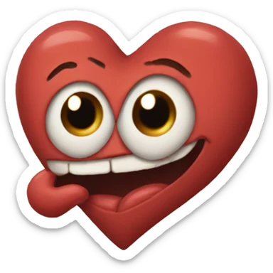 weird heart sticker