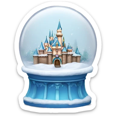 Disneyland snow globe sticker