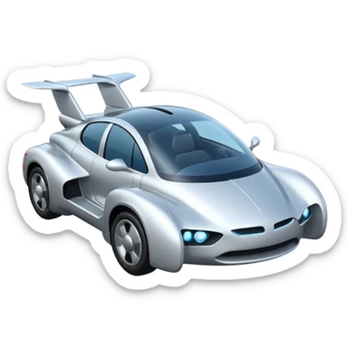 Coche volador sticker