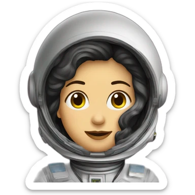 Samanta Cristoforetti in space sticker