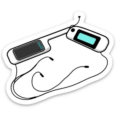 Thin rollable electronic stimulation pad for muscle rehabilitation after orthopedic surgery sticker