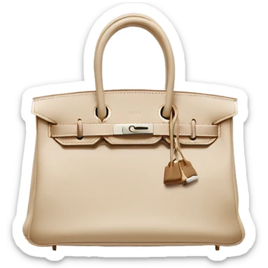 Beige Hermès birkin sticker