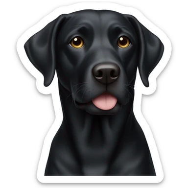 black lab sticker