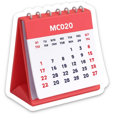 calendar week sticker