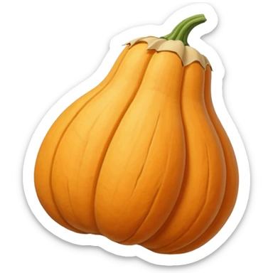 dried pale butternut squash  sticker
