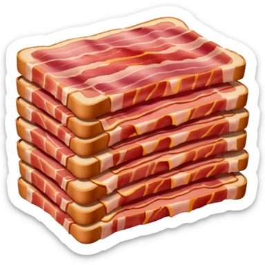 packaged bacon sticker