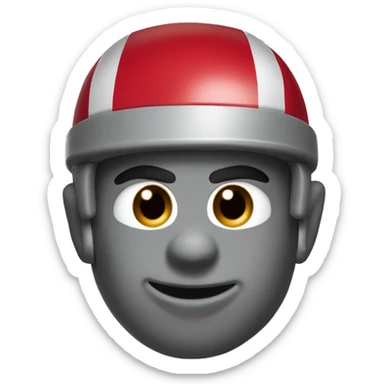 Ohio state Brutus the Buckeye mascot sticker