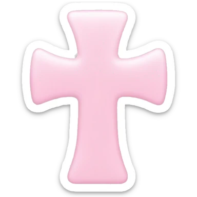 Baby pink cross sticker
