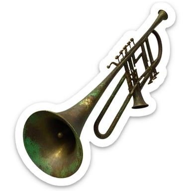 Oxidized trombone  sticker