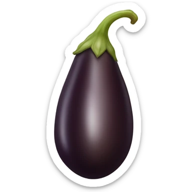 Brown eggplant sticker