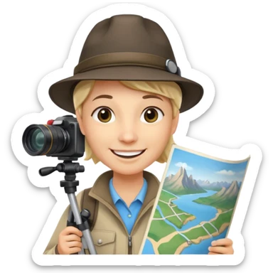 Photo Enthusiast + tripod strap, Tour Group. sticker