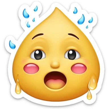 crying laughing emoji saying bahaha sticker