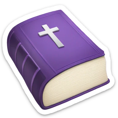Light purple Bible sticker