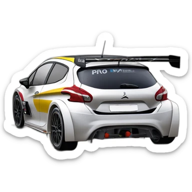 hiperrealist peugeot 208 T16 Pikes Peak sticker