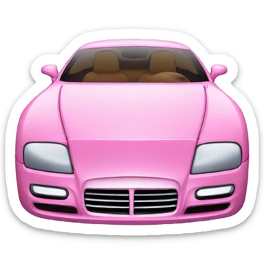 Pink luxury car sticker