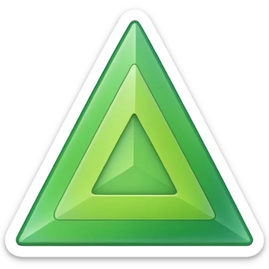 change color to green from red for 🔺 sticker