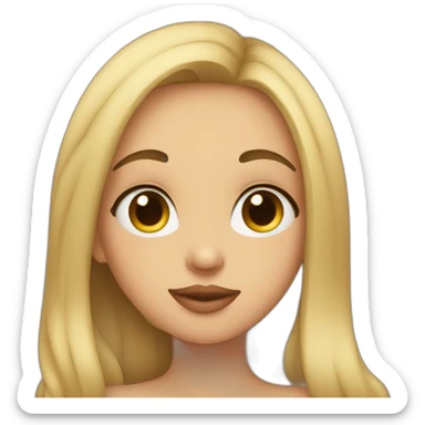 A girl kissing girl sticker