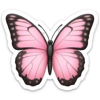 Light pink butterfly emoji sticker