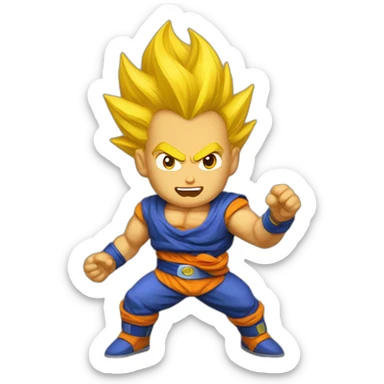 Gmail super saiyan sticker