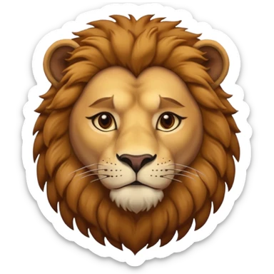 lion with a human neck (photo must be cropped to the middle of the neck) sticker