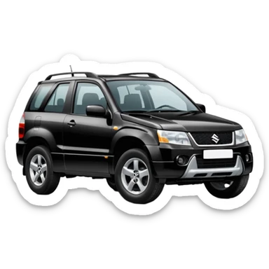 Suzuki grand vitara 2004 3 door black sticker