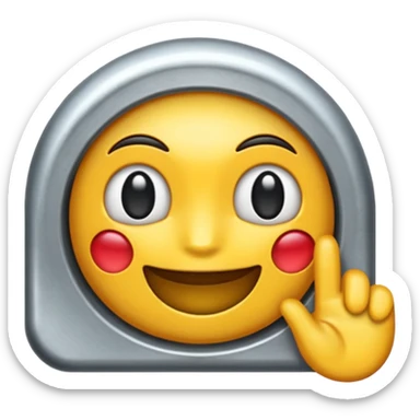 Hazme el emoji de una plancha al estilo iphone sticker