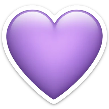 Light purple hart sticker
