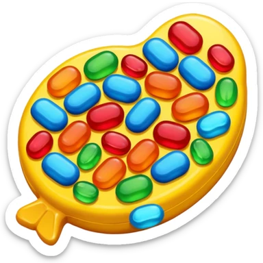 Healthier growth and better concentration with Omega 3 candy. sticker