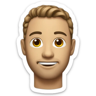 Homme joue jeu sticker