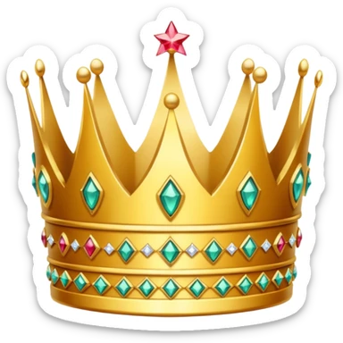 golden crown royal without too many details sticker