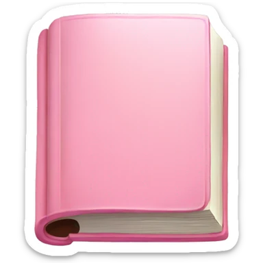 Pastell pink Book open sticker