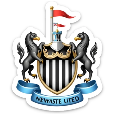 Newcastle United logo sticker