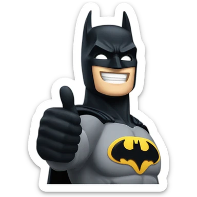 BATMAN THUMB UP sticker